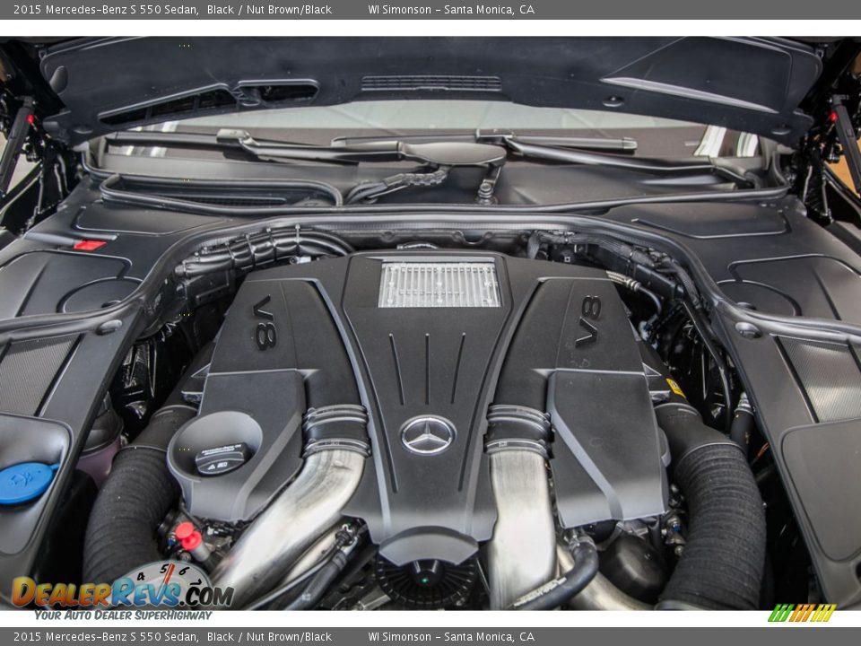2015 Mercedes-Benz S 550 Sedan Black / Nut Brown/Black Photo #9