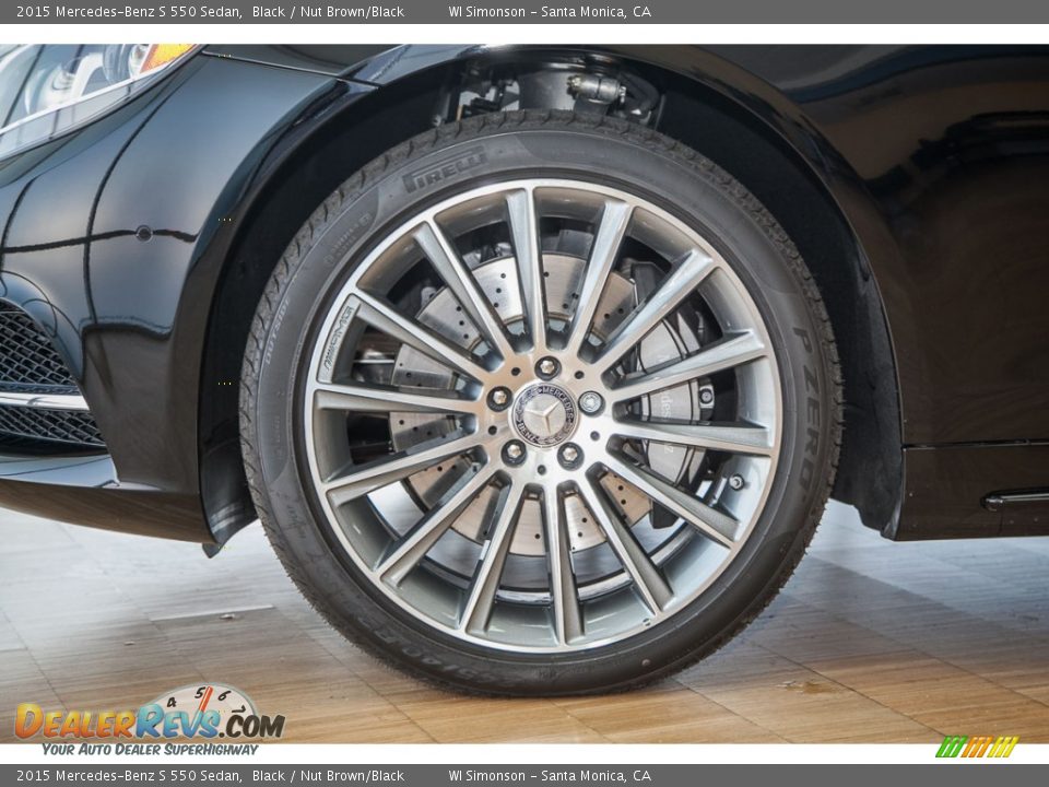 2015 Mercedes-Benz S 550 Sedan Black / Nut Brown/Black Photo #10