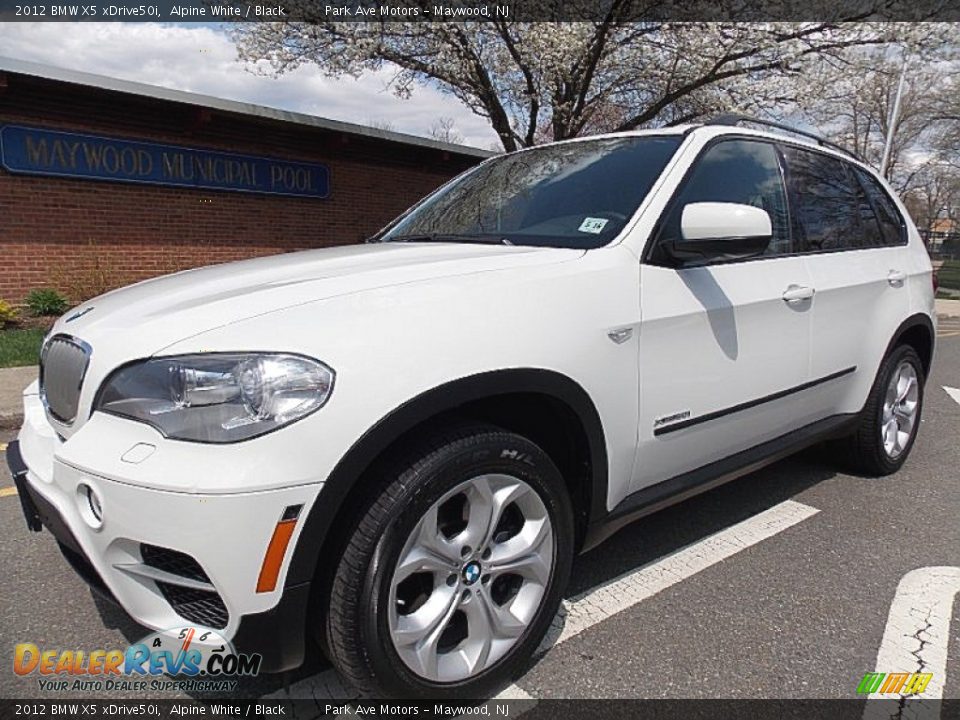 2012 BMW X5 xDrive50i Alpine White / Black Photo #1