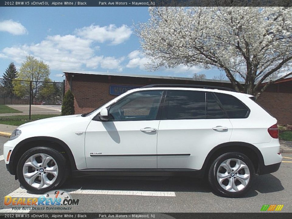 2012 BMW X5 xDrive50i Alpine White / Black Photo #2