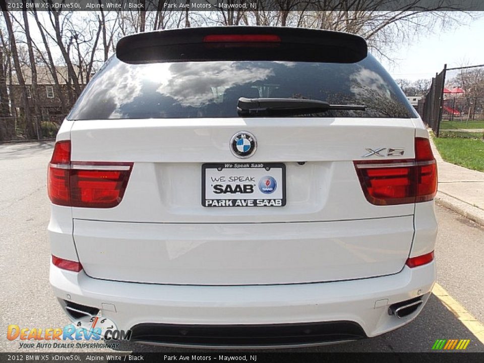 2012 BMW X5 xDrive50i Alpine White / Black Photo #4