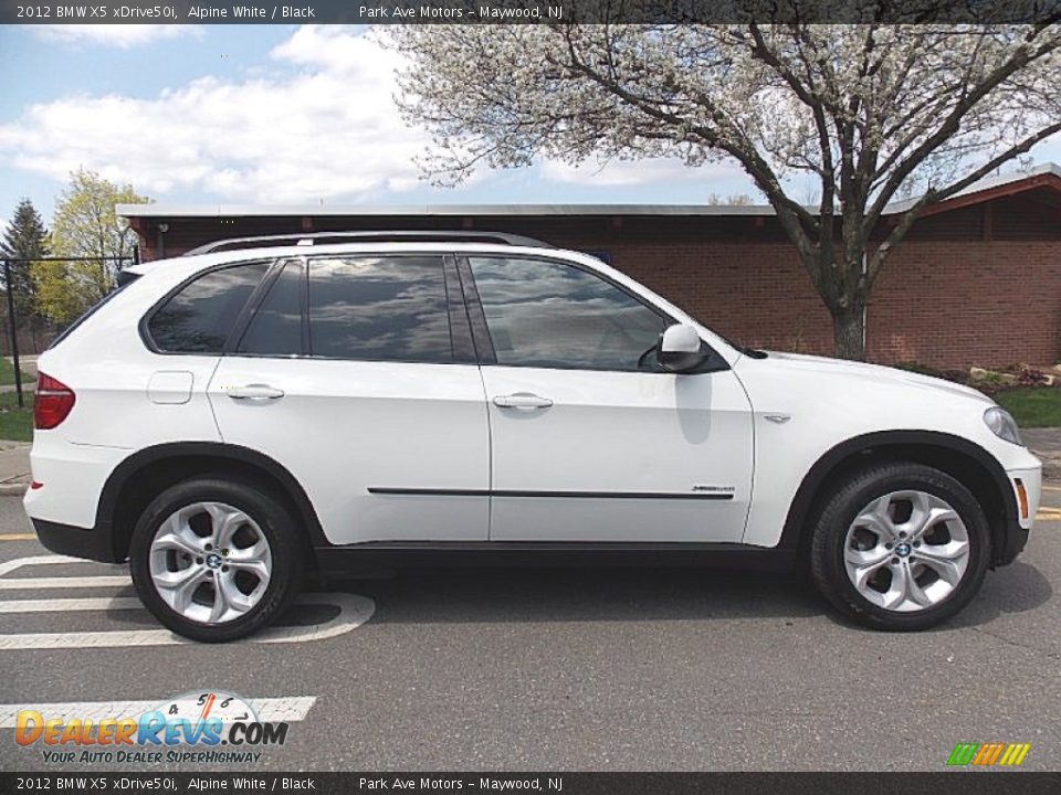 2012 BMW X5 xDrive50i Alpine White / Black Photo #6