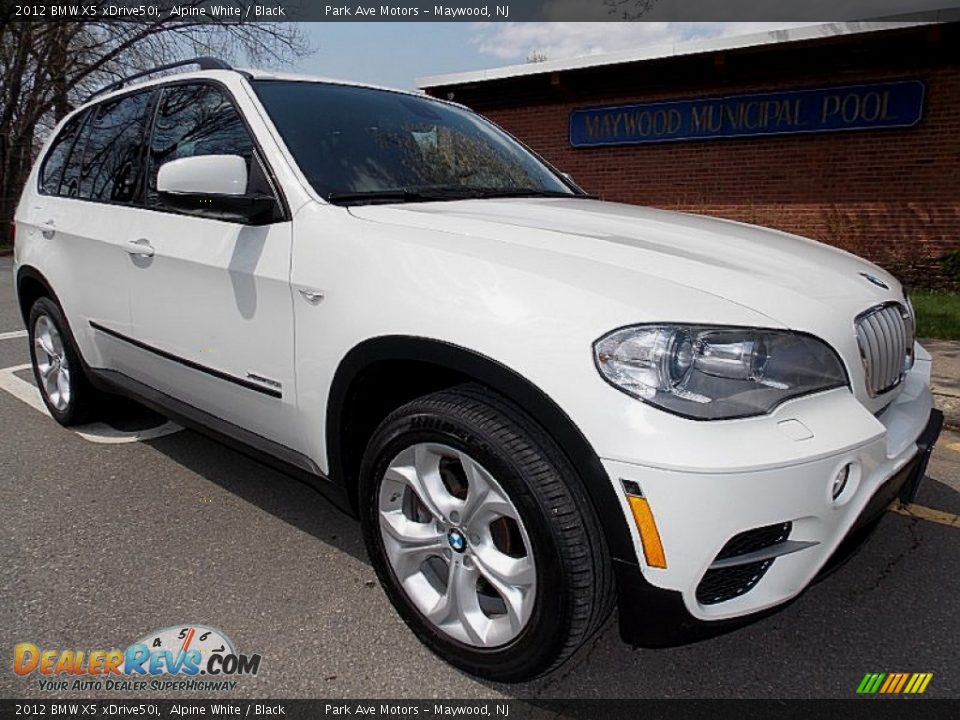 2012 BMW X5 xDrive50i Alpine White / Black Photo #7