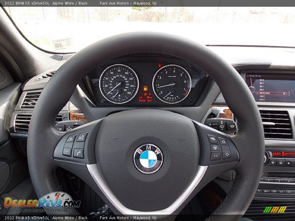 2012 BMW X5 xDrive50i Alpine White / Black Photo #26