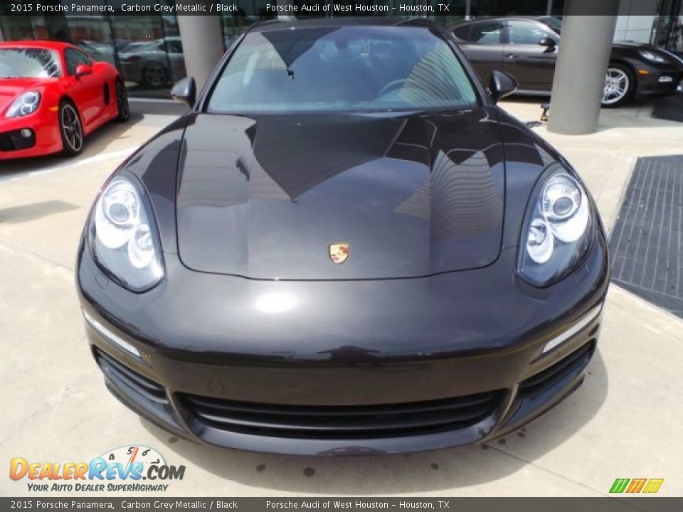 2015 Porsche Panamera Carbon Grey Metallic / Black Photo #2