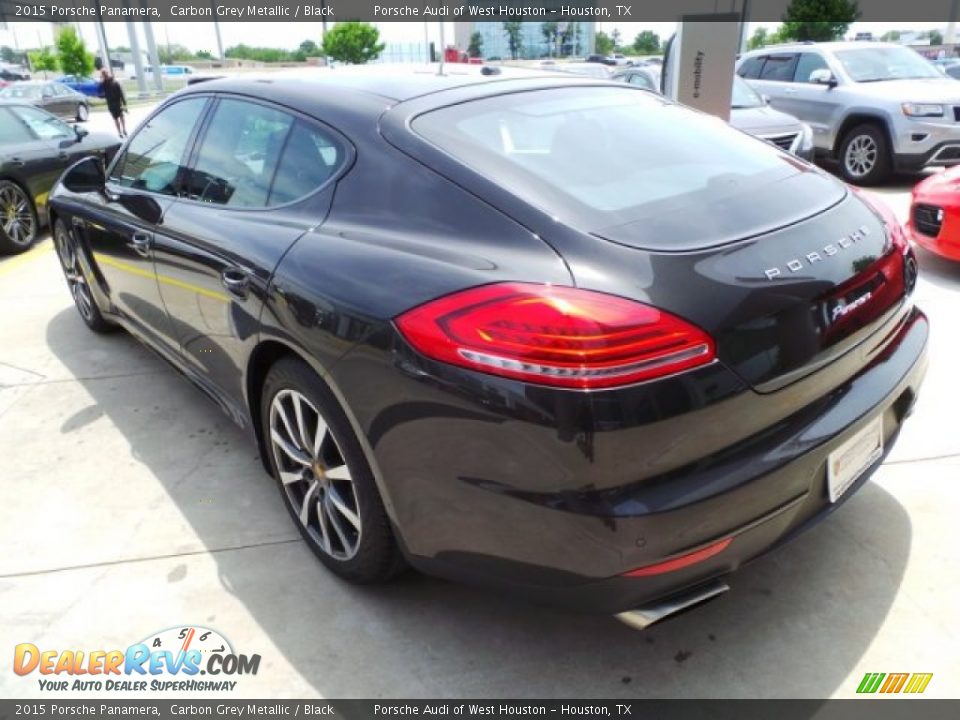 2015 Porsche Panamera Carbon Grey Metallic / Black Photo #5