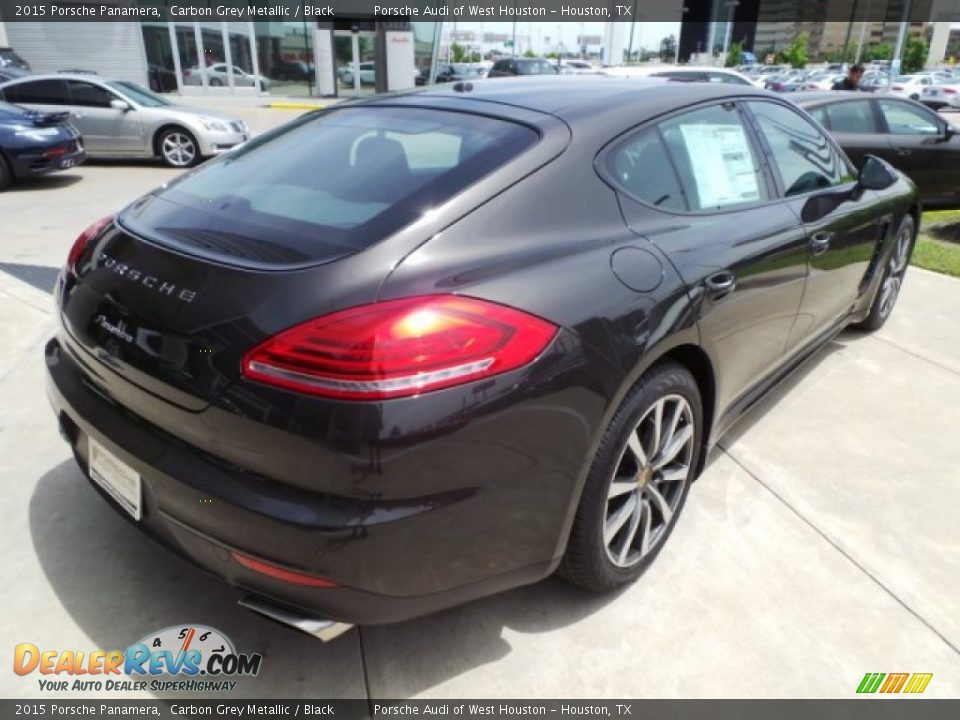 2015 Porsche Panamera Carbon Grey Metallic / Black Photo #7