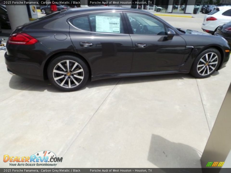 2015 Porsche Panamera Carbon Grey Metallic / Black Photo #8