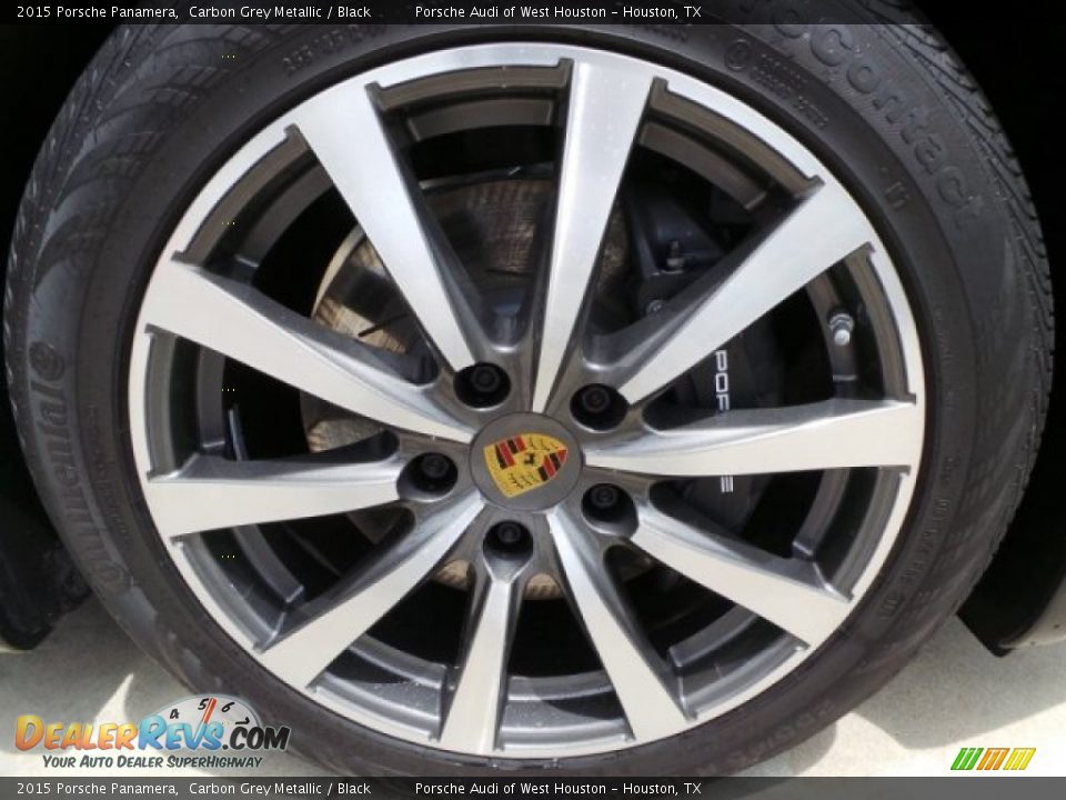 2015 Porsche Panamera Carbon Grey Metallic / Black Photo #9