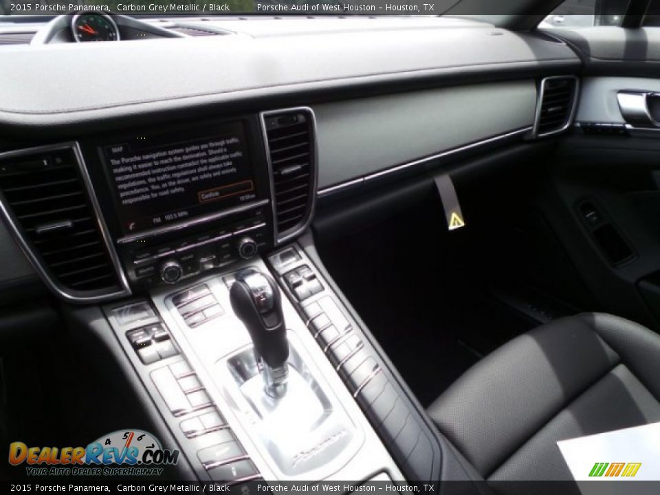 2015 Porsche Panamera Carbon Grey Metallic / Black Photo #14