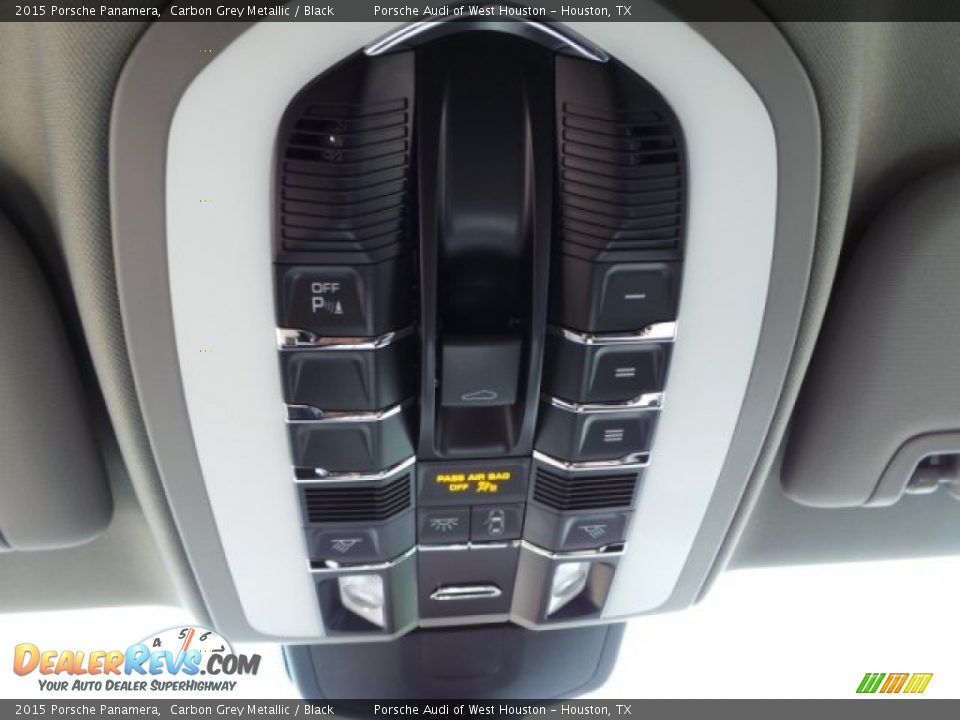 2015 Porsche Panamera Carbon Grey Metallic / Black Photo #16