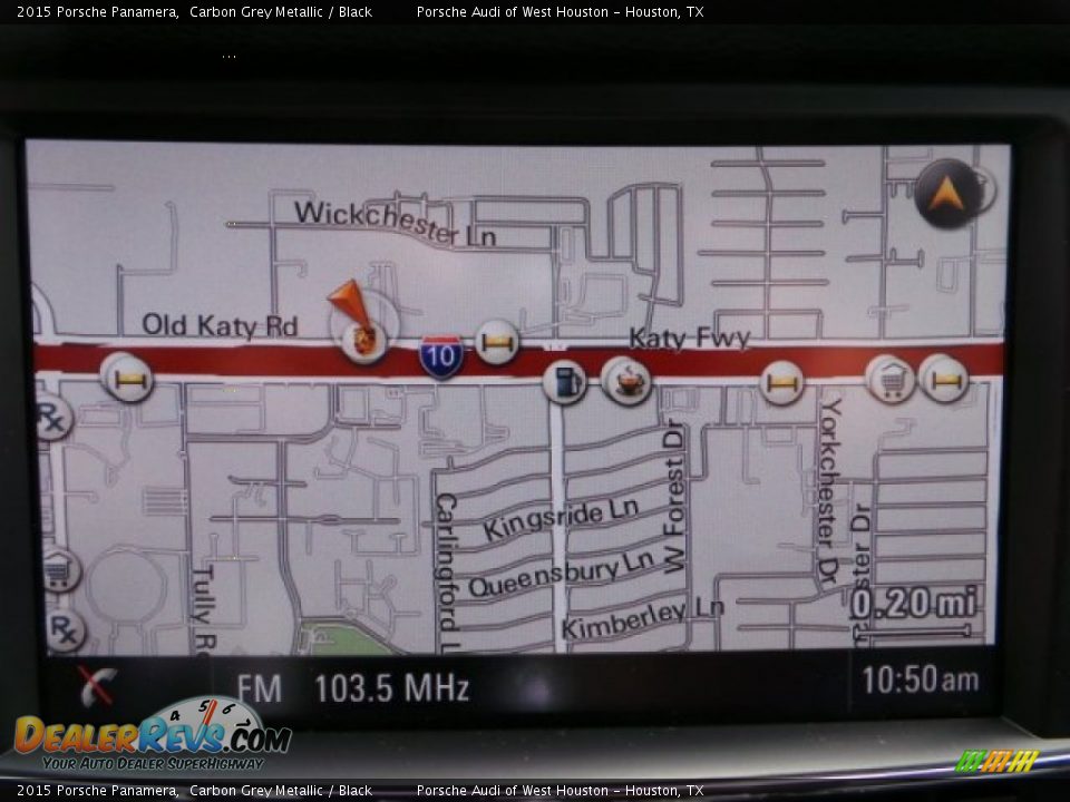 2015 Porsche Panamera Carbon Grey Metallic / Black Photo #18