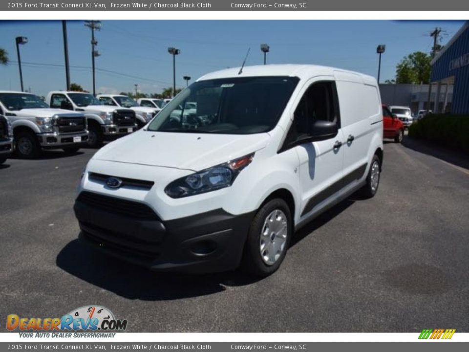 2015 Ford Transit Connect XL Van Frozen White / Charcoal Black Cloth Photo #1