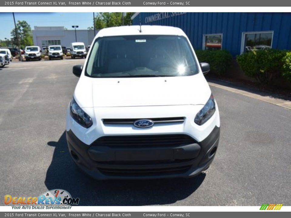 2015 Ford Transit Connect XL Van Frozen White / Charcoal Black Cloth Photo #2