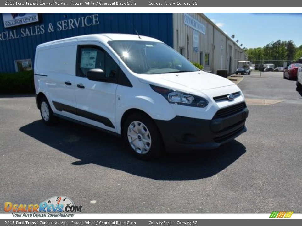 2015 Ford Transit Connect XL Van Frozen White / Charcoal Black Cloth Photo #3