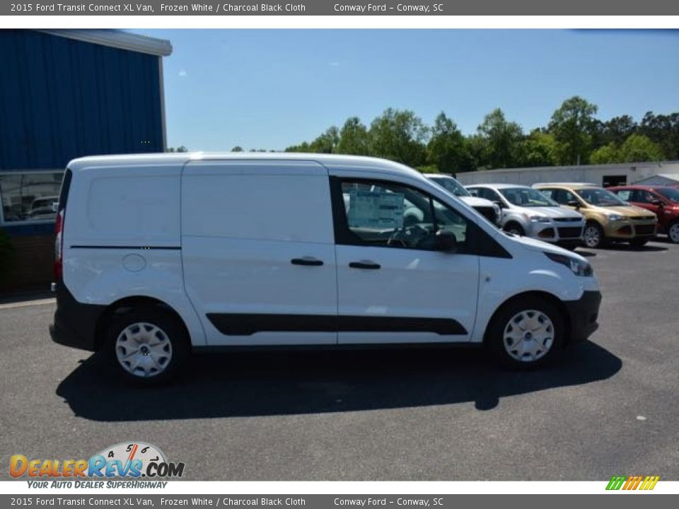2015 Ford Transit Connect XL Van Frozen White / Charcoal Black Cloth Photo #4