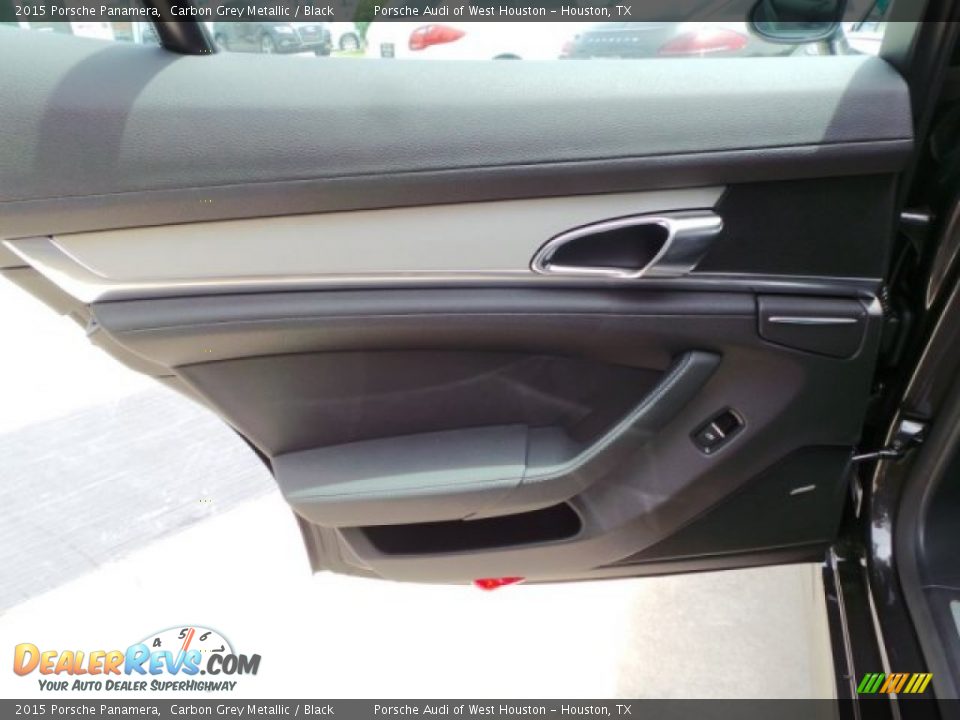 2015 Porsche Panamera Carbon Grey Metallic / Black Photo #22