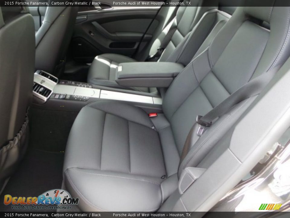 2015 Porsche Panamera Carbon Grey Metallic / Black Photo #24