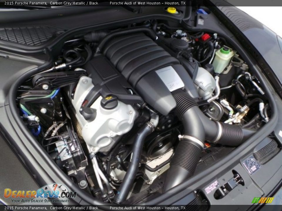 2015 Porsche Panamera Carbon Grey Metallic / Black Photo #30