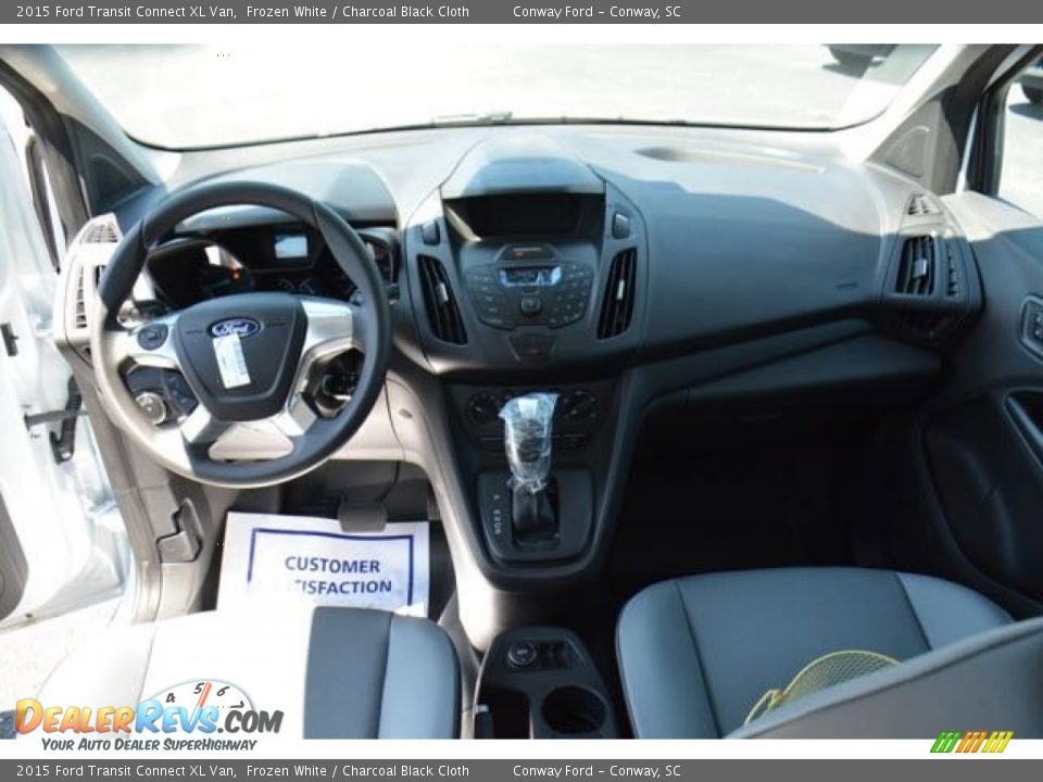 2015 Ford Transit Connect XL Van Frozen White / Charcoal Black Cloth Photo #13