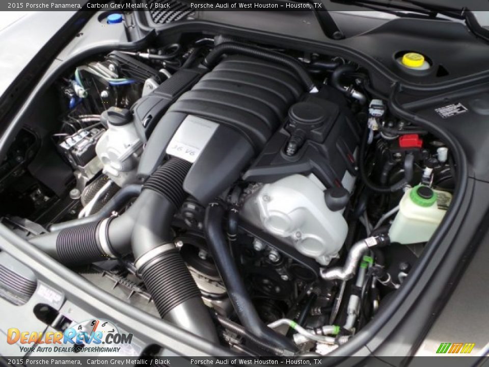2015 Porsche Panamera Carbon Grey Metallic / Black Photo #31