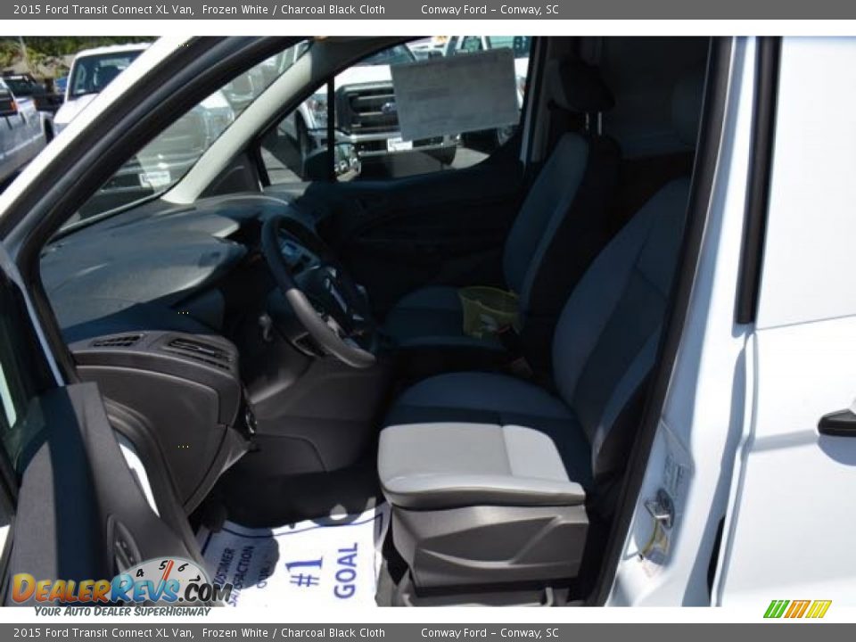 2015 Ford Transit Connect XL Van Frozen White / Charcoal Black Cloth Photo #16