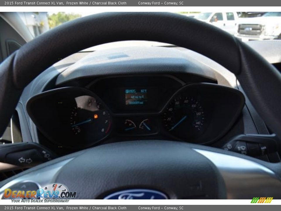 2015 Ford Transit Connect XL Van Frozen White / Charcoal Black Cloth Photo #19