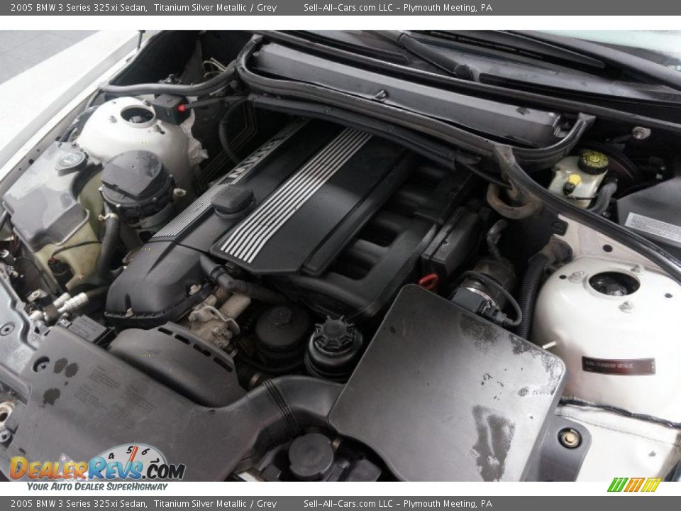2005 BMW 3 Series 325xi Sedan Titanium Silver Metallic / Grey Photo #33