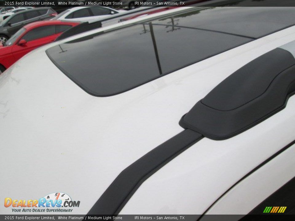 2015 Ford Explorer Limited White Platinum / Medium Light Stone Photo #9
