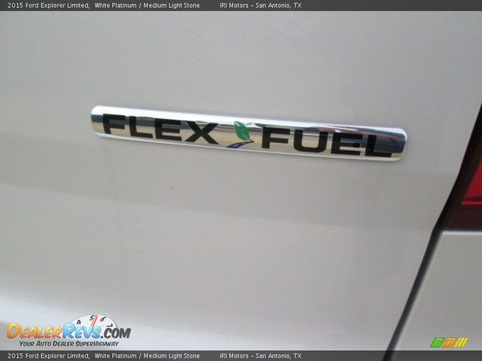 2015 Ford Explorer Limited White Platinum / Medium Light Stone Photo #13