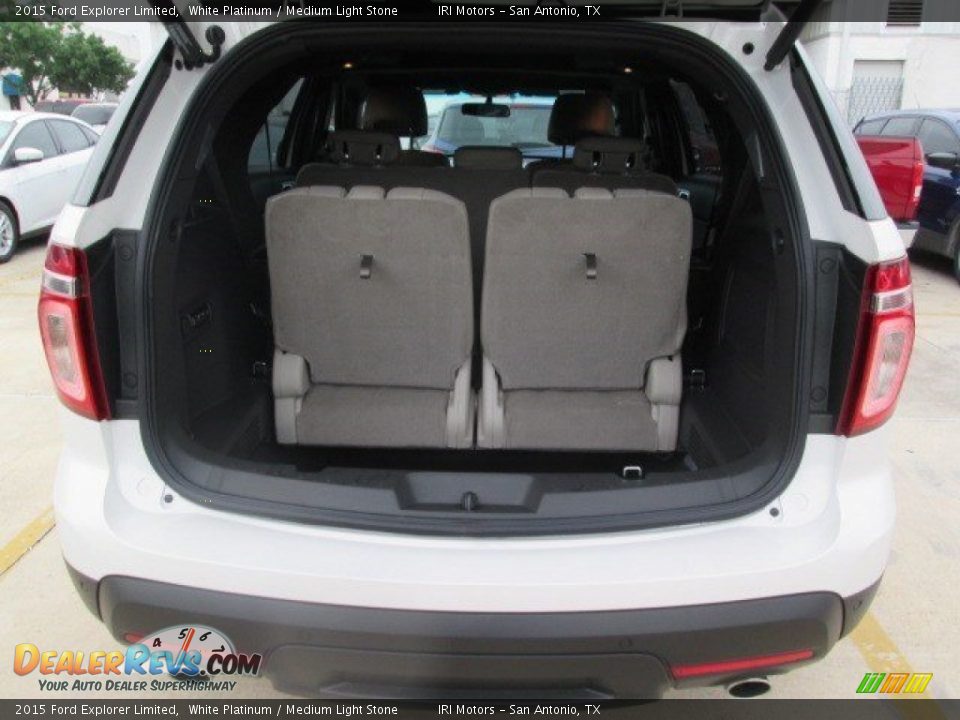 2015 Ford Explorer Limited White Platinum / Medium Light Stone Photo #17