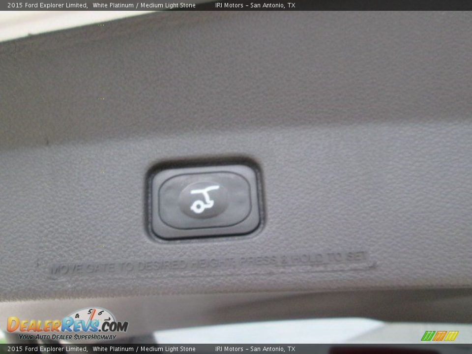 2015 Ford Explorer Limited White Platinum / Medium Light Stone Photo #22
