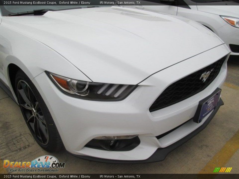 2015 Ford Mustang EcoBoost Coupe Oxford White / Ebony Photo #4