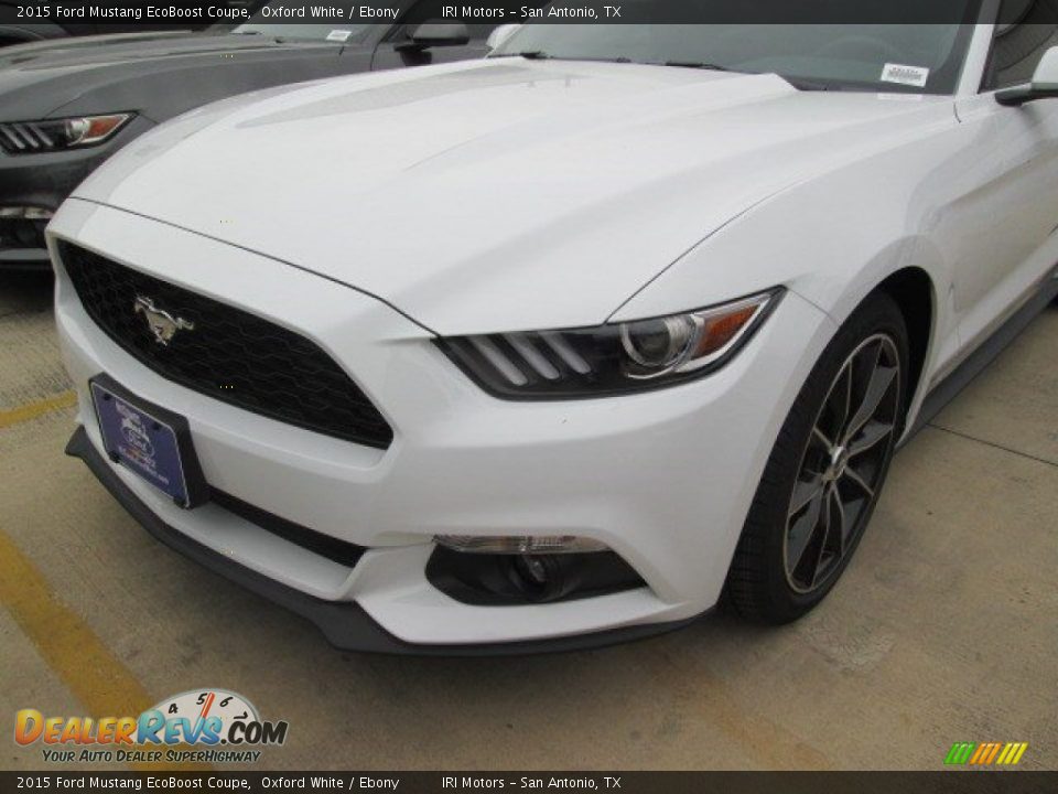 2015 Ford Mustang EcoBoost Coupe Oxford White / Ebony Photo #5