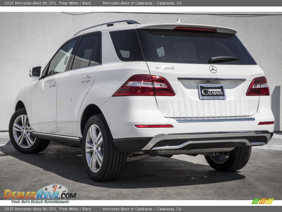 2015 Mercedes-Benz ML 350 Polar White / Black Photo #2