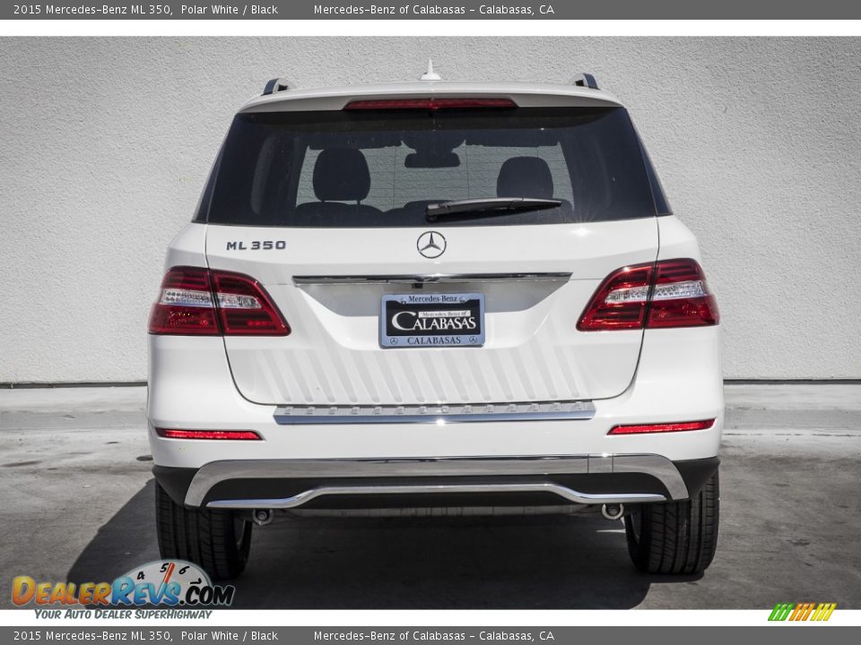 2015 Mercedes-Benz ML 350 Polar White / Black Photo #3
