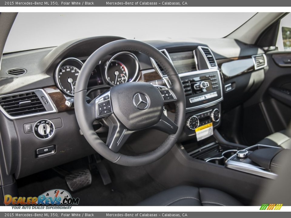 2015 Mercedes-Benz ML 350 Polar White / Black Photo #5