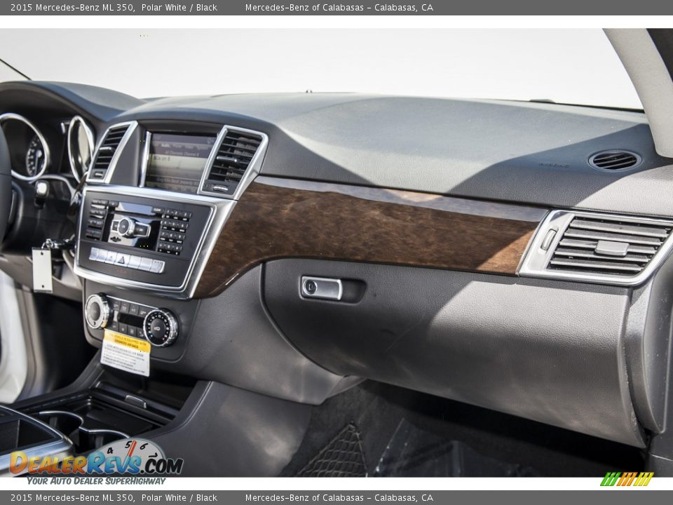 2015 Mercedes-Benz ML 350 Polar White / Black Photo #8
