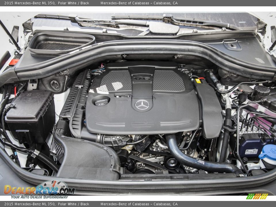 2015 Mercedes-Benz ML 350 Polar White / Black Photo #9