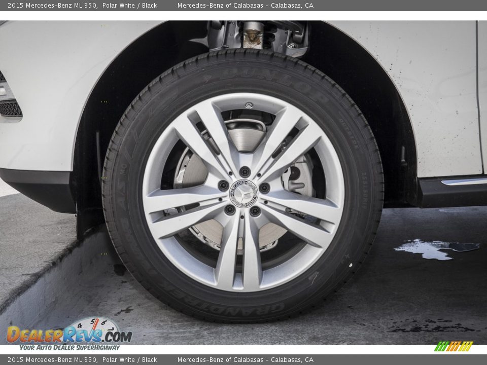 2015 Mercedes-Benz ML 350 Polar White / Black Photo #10