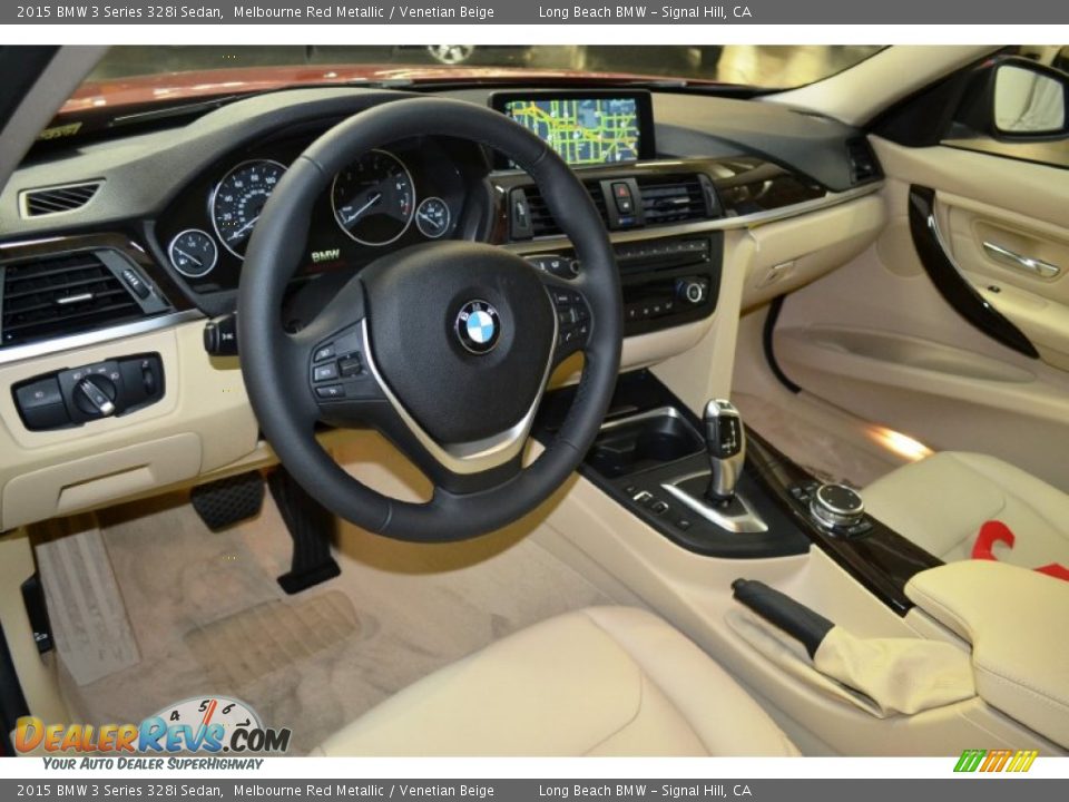 Venetian Beige Interior - 2015 BMW 3 Series 328i Sedan Photo #6