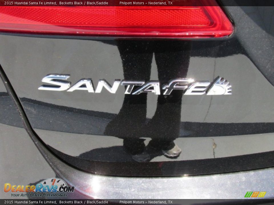 2015 Hyundai Santa Fe Limited Becketts Black / Black/Saddle Photo #13