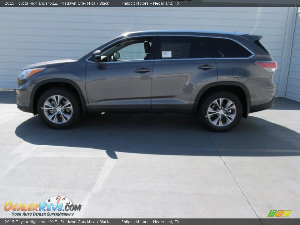 2015 Toyota Highlander XLE Predawn Gray Mica / Black Photo #6