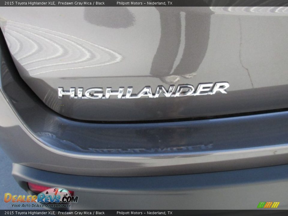 2015 Toyota Highlander XLE Predawn Gray Mica / Black Photo #13