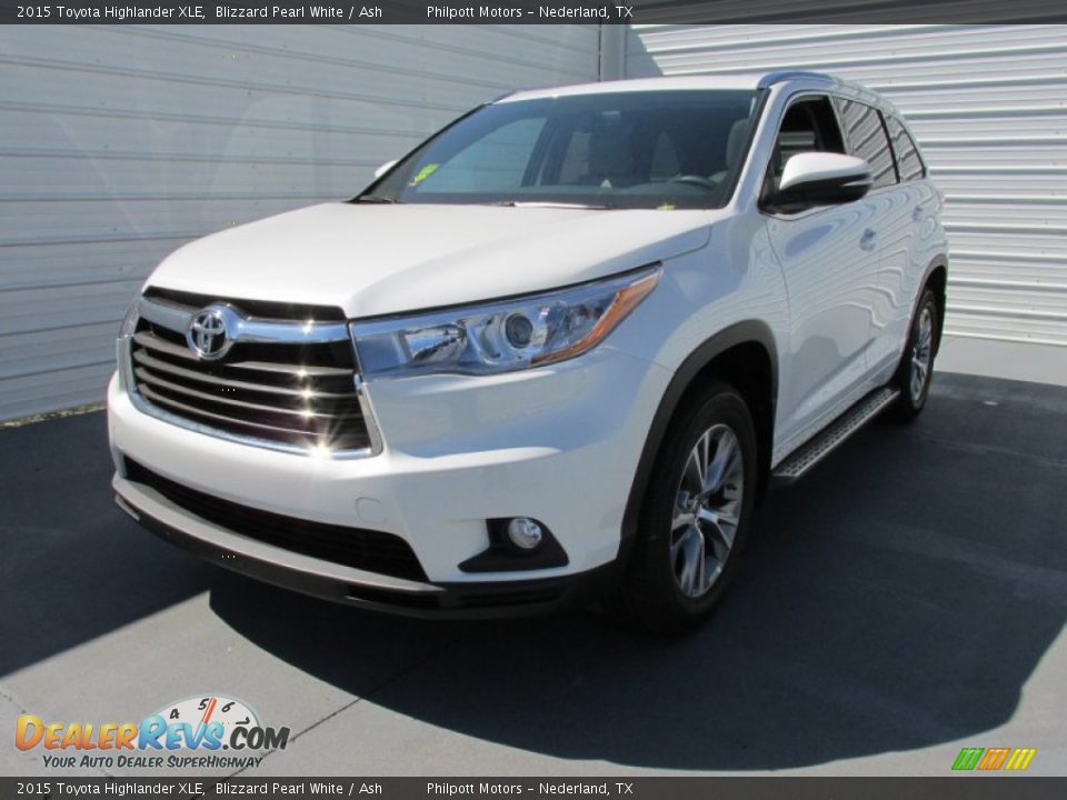 2015 Toyota Highlander XLE Blizzard Pearl White / Ash Photo #7
