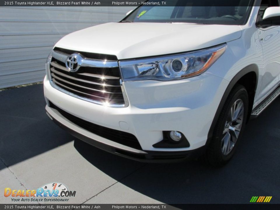 2015 Toyota Highlander XLE Blizzard Pearl White / Ash Photo #10