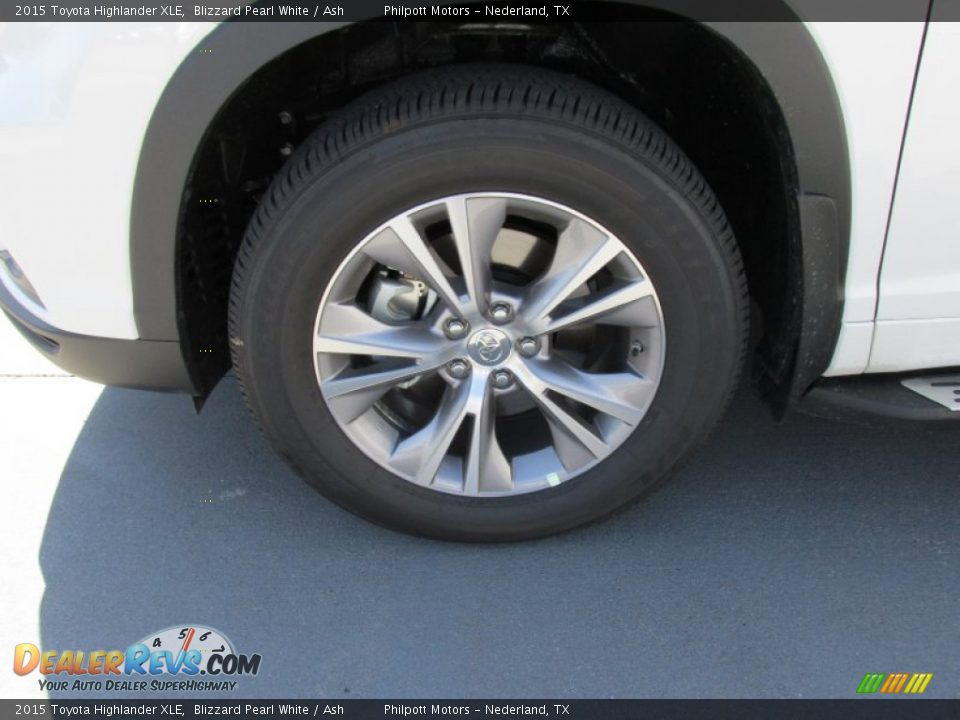 2015 Toyota Highlander XLE Blizzard Pearl White / Ash Photo #11