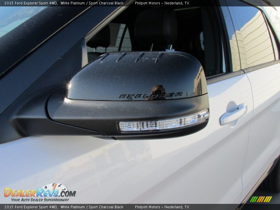 2015 Ford Explorer Sport 4WD White Platinum / Sport Charcoal Black Photo #12