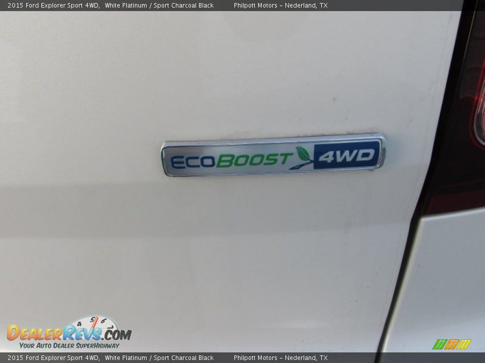 2015 Ford Explorer Sport 4WD White Platinum / Sport Charcoal Black Photo #15