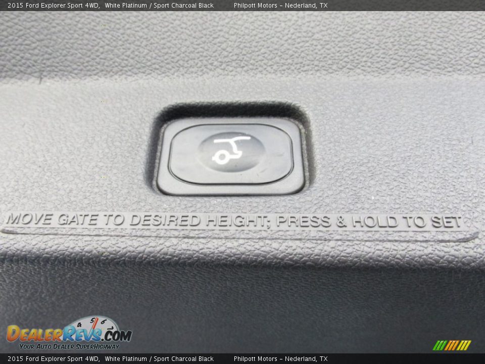 2015 Ford Explorer Sport 4WD White Platinum / Sport Charcoal Black Photo #19